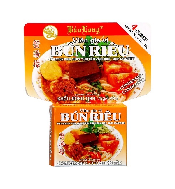 Dado per Bùn Rieu noodle soup vietnamita - Bao Long 75g. (4 pz.)